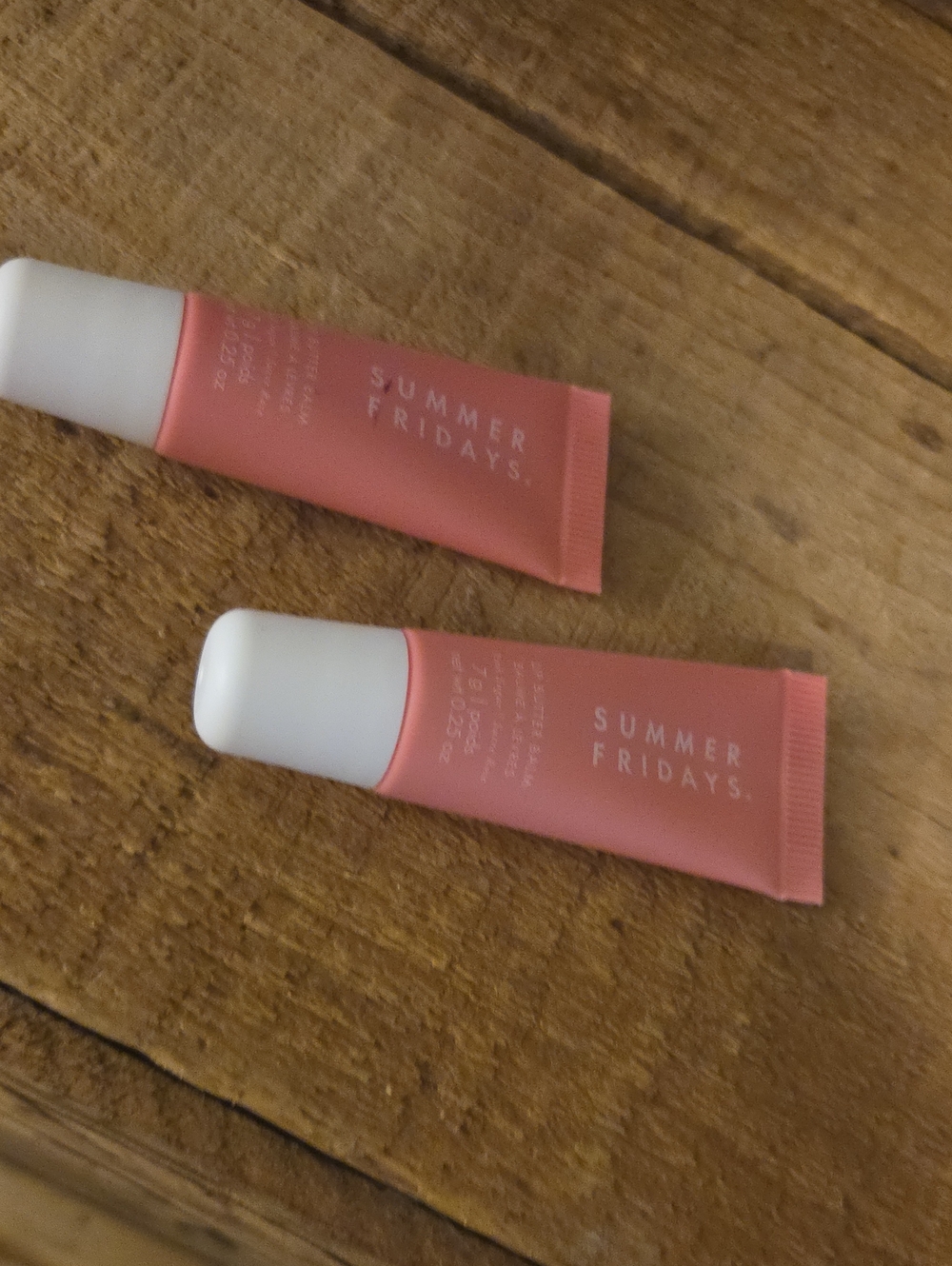 Summer Fridays Coral Pink Tinted Lip Treatment Duo NEW
